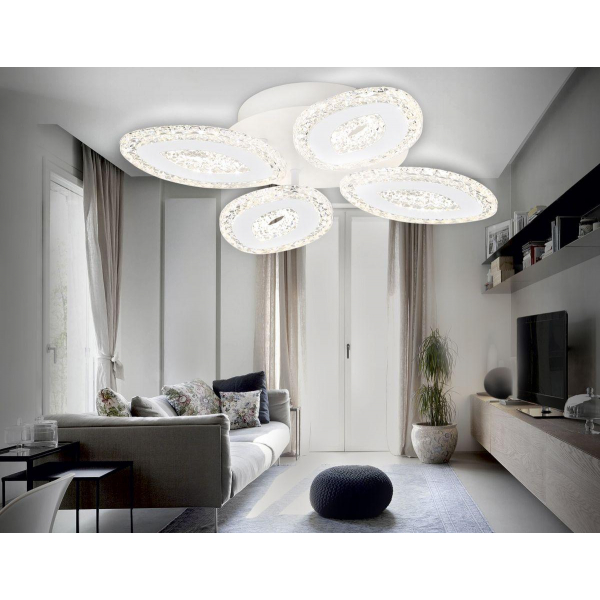 Потолочная светодиодная люстра Ambrella light Acrylica Original FA4012 Потолочная светодиодная люстра Ambrella light Acrylica Original FA4012