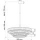 Потолочная люстра KUTEK LAVONE LAV-ZW-10(ZM)60/44/31