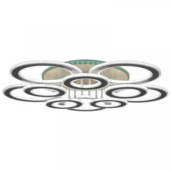 Потолочная светодиодная люстра Reluce 08881-0.3-5+5LED WH (BL+YL) Потолочная светодиодная люстра Reluce 08881-0.3-5+5LED WH (BL+YL)
