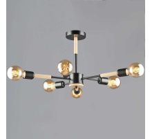 Люстра Reluce 99960-0.3-06 BK+WOOD