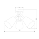 Потолочная люстра TK Lighting 658 Vaio Grafit 3