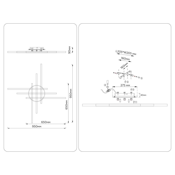 Люстра Ambrella Light COMFORT FL6286