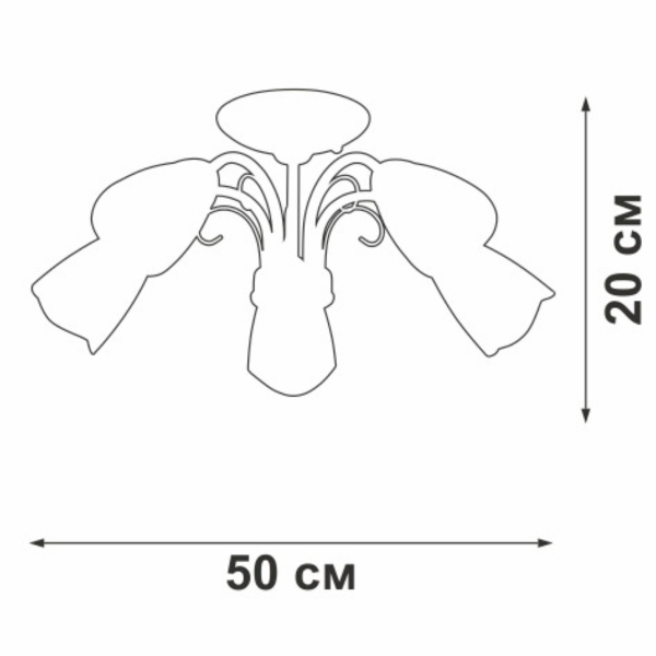 Потолочная люстра Vitaluce V3878-7/5PL