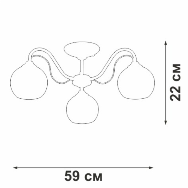 Потолочная люстра Vitaluce V3948-1/3PL