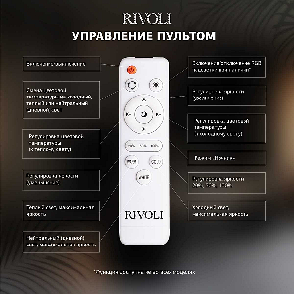 Потолочная светодиодная люстра Rivoli Teodora 6149-106 Б0066418
