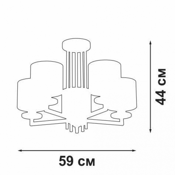 Потолочная люстра Vitaluce V3069-8/5PL Потолочная люстра Vitaluce V3069-8/5PL