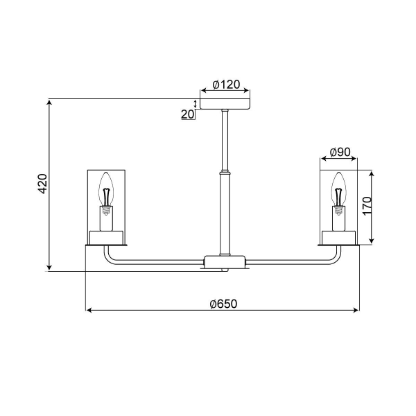 Потолочная люстра Vele Luce Licia VL1924L08 Потолочная люстра Vele Luce Licia VL1924L08