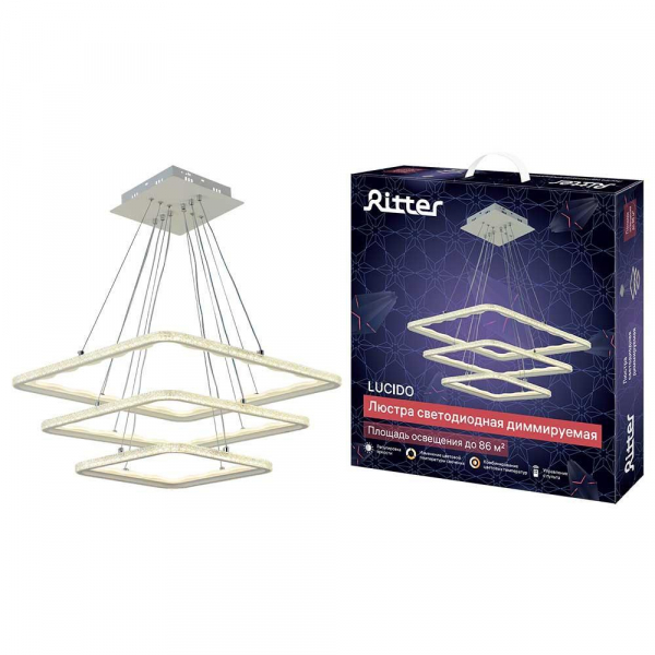 Потолочная люстра Ritter LUCIDO 51646 4 Потолочная люстра Ritter LUCIDO 51646 4
