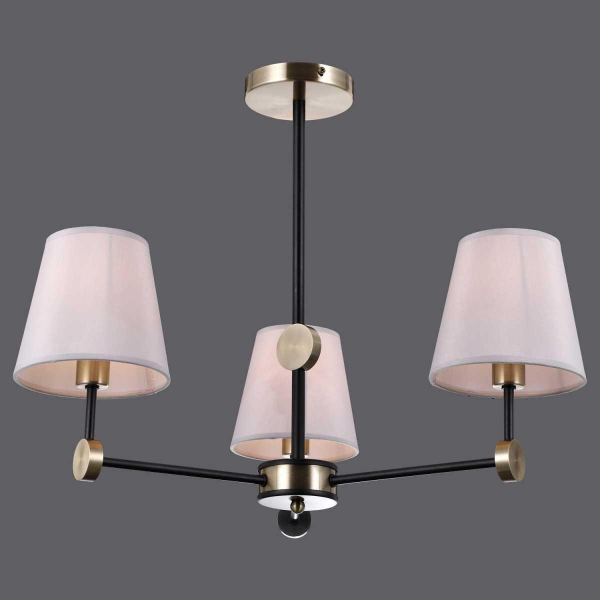 Люстра Illumico IL0394-3CSQ-24 BK AB CASTOR Люстра Illumico IL0394-3CSQ-24 BK AB CASTOR