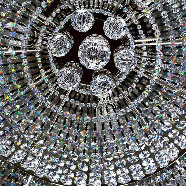Потолочная люстра Artglass Gerta Dia 800 Nickel CE Потолочная люстра Artglass Gerta Dia 800 Nickel CE