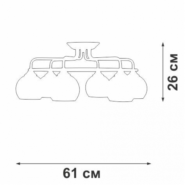 Потолочная люстра Vitaluce V43080-13/6PL Потолочная люстра Vitaluce V43080-13/6PL