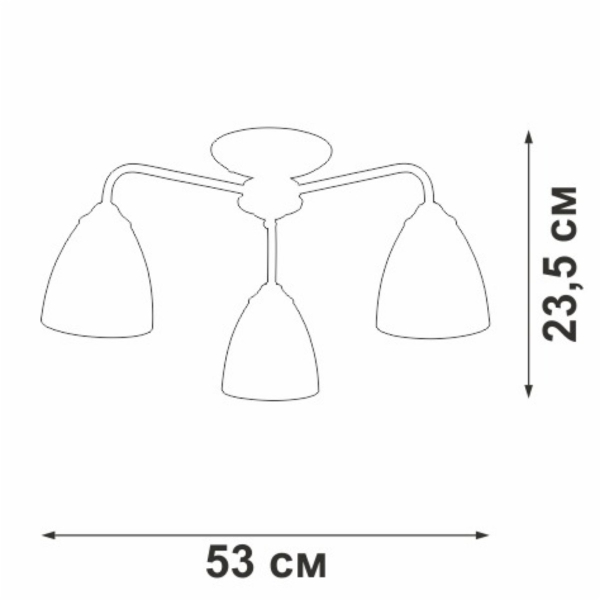 Потолочная люстра Vitaluce V3946-1/3PL
