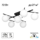 Потолочная светодиодная люстра Citilux Dorsy CL223162