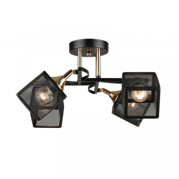 Потолочная люстра IMEX MD.5708-4-S-BK+FGD Потолочная люстра IMEX MD.5708-4-S-BK+FGD