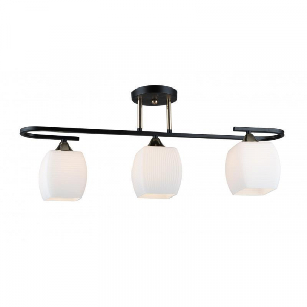 Потолочная люстра IMEX MD.5485-3-S-BK+FGD Потолочная люстра IMEX MD.5485-3-S-BK+FGD