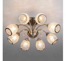 Подвесная люстра Eurosvet 30026/8 античная бронза