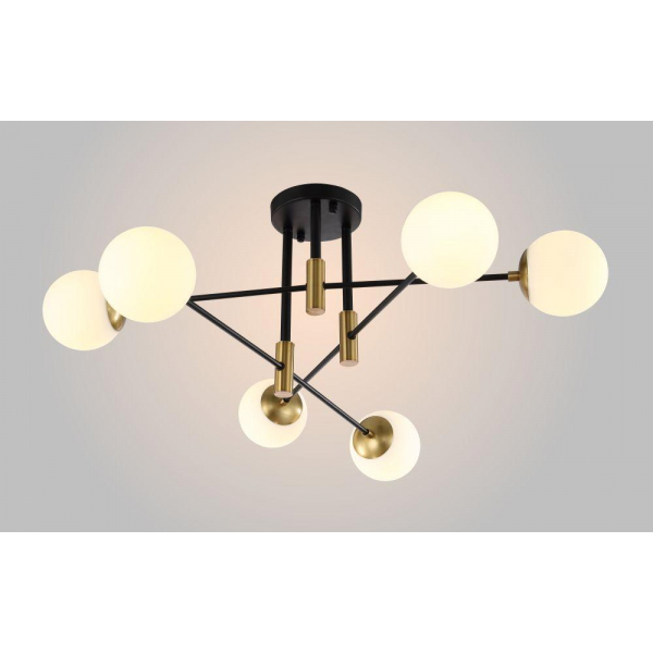 Потолочная люстра Crystal Lux Fidel PL6 Black Потолочная люстра Crystal Lux Fidel PL6 Black