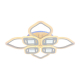 Потолочная светодиодная люстра Profit Light 8439/4+4A WHT