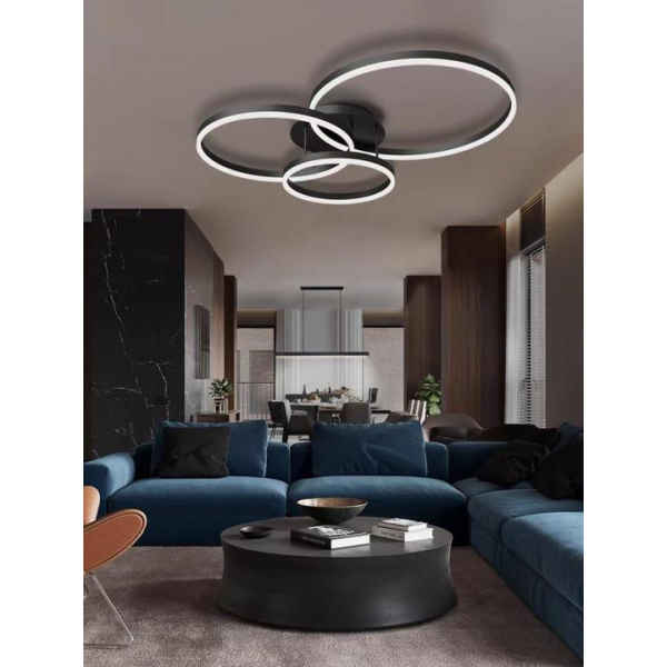 Люстра потолочная Alfa Light F2024-34 LED Чёрный Люстра потолочная Alfa Light F2024-34 LED Чёрный