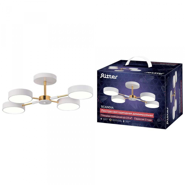 Потолочная люстра Ritter SCANDIA 51628 0 Потолочная люстра Ritter SCANDIA 51628 0