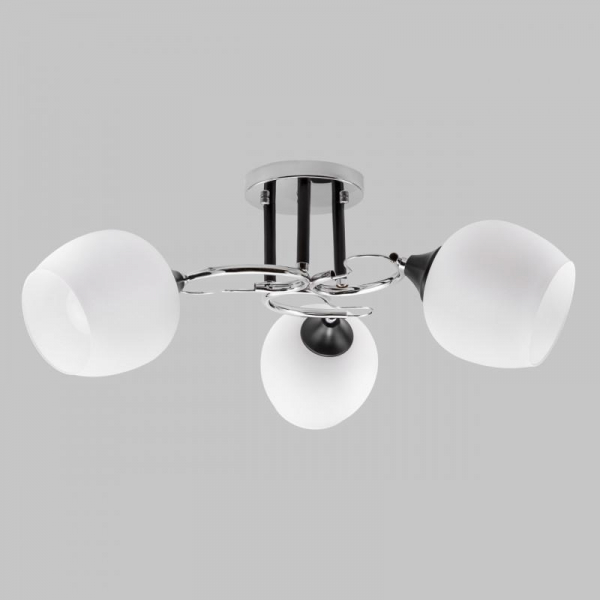 Потолочная люстра IMEX MD.3618-3-S-CH+BK Потолочная люстра IMEX MD.3618-3-S-CH+BK