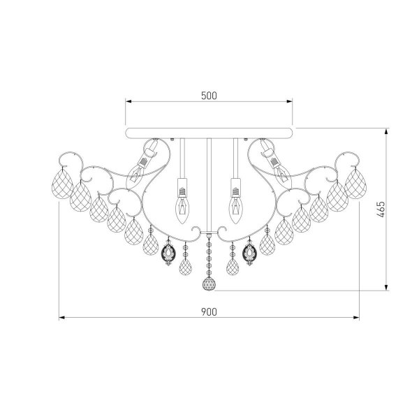 Потолочная люстра Eurosvet 10081/12 золото/прозрачный хрусталь Strotskis Потолочная люстра Eurosvet 10081/12 золото/прозрачный хрусталь Strotskis