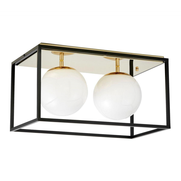 Потолочная люстра Lumina Deco Maldini LDC 8060-2 F.GD+BK Потолочная люстра Lumina Deco Maldini LDC 8060-2 F.GD+BK