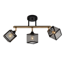 Люстра Reluce 01591-3.3-03B BK+FGD+WOOD