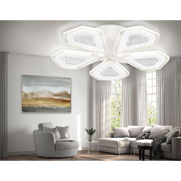 Потолочная светодиодная люстра Ambrella light Acrylica Original FA4030 Потолочная светодиодная люстра Ambrella light Acrylica Original FA4030
