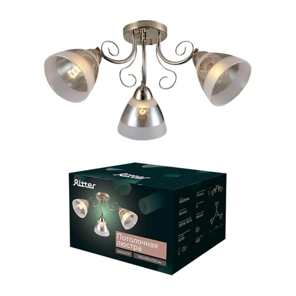 Потолочная люстра Ritter Modena 52545 5 Потолочная люстра Ritter Modena 52545 5