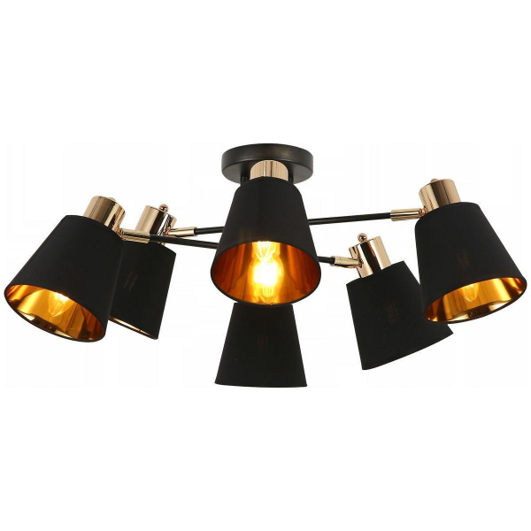 Потолочная люстра Illumico IL6116-6COU-79 BK GD Потолочная люстра Illumico IL6116-6COU-79 BK GD