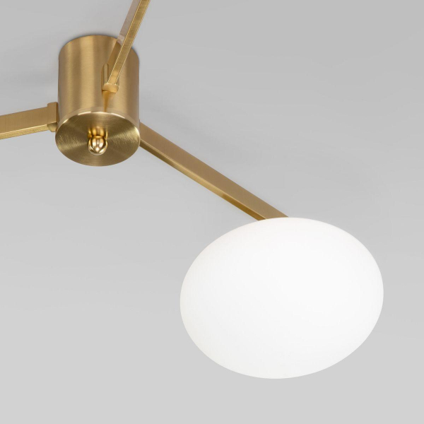 Потолочная люстра Eurosvet Opaline 70220/3 латунь Потолочная люстра Eurosvet Opaline 70220/3 латунь