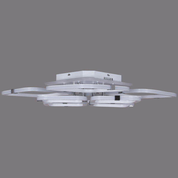 Потолочная светодиодная люстра Reluce 06321-3.3-4+4A WH+CR (RGB) Потолочная светодиодная люстра Reluce 06321-3.3-4+4A WH+CR (RGB)