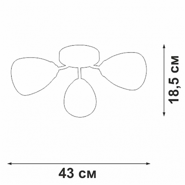 Потолочная люстра Vitaluce V3773-1/3PL Потолочная люстра Vitaluce V3773-1/3PL