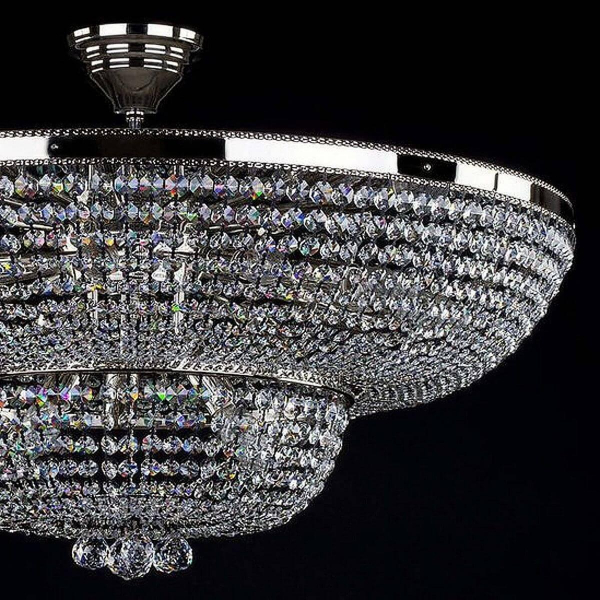 Потолочная люстра Artglass Gerta Dia 800 Nickel CE Потолочная люстра Artglass Gerta Dia 800 Nickel CE