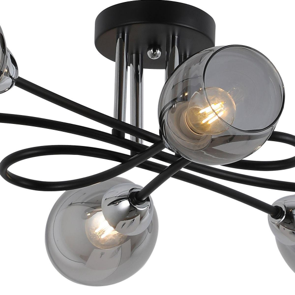 Потолочная люстра Illumico IL8263-6COU-79 BK CR Потолочная люстра Illumico IL8263-6COU-79 BK CR
