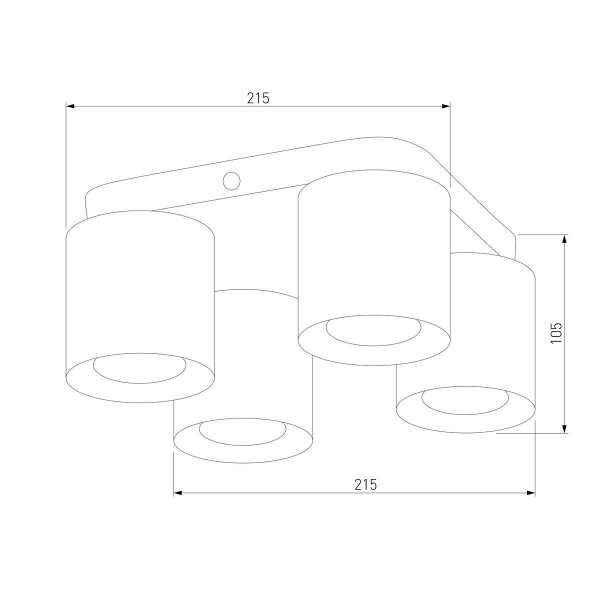 Потолочная люстра TK Lighting 6511 Vico Black Gold Потолочная люстра TK Lighting 6511 Vico Black Gold