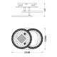 Потолочная светодиодная люстра Escada Mira 10214/2LED