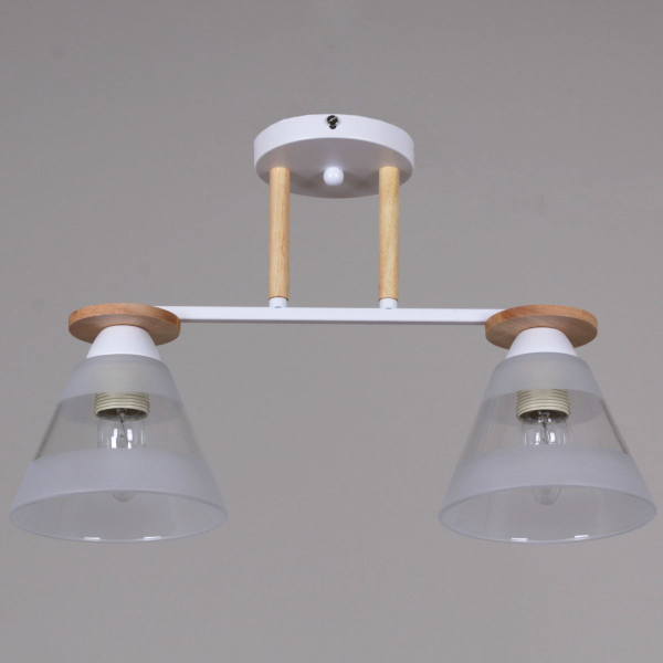 Потолочная люстра Reluce 01630-0.3-02 WH+WOOD Потолочная люстра Reluce 01630-0.3-02 WH+WOOD