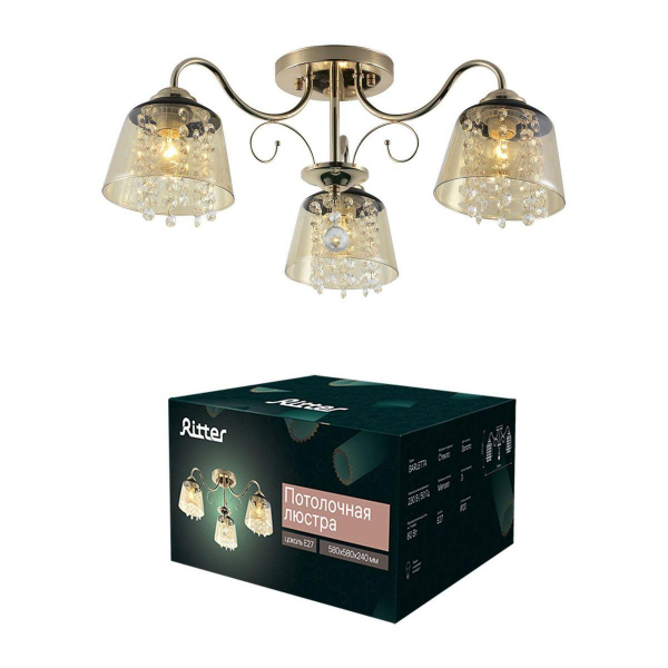 Потолочная люстра Ritter Barletta 52529 5 Потолочная люстра Ritter Barletta 52529 5