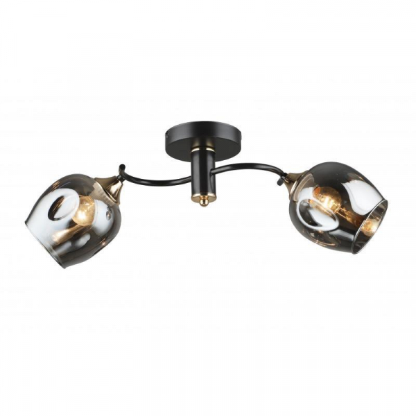 Потолочная люстра IMEX MD.5963-2-S-COFFEE+FGD Потолочная люстра IMEX MD.5963-2-S-COFFEE+FGD
