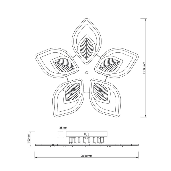 Потолочная светодиодная люстра Escada Anise 10288/10LED Потолочная светодиодная люстра Escada Anise 10288/10LED