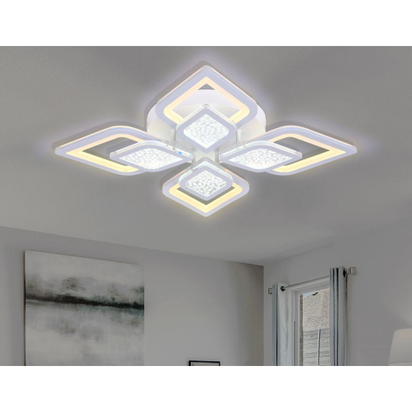 Потолочная светодиодная люстра Ambrella light Acrylica Original FA4285 Потолочная светодиодная люстра Ambrella light Acrylica Original FA4285