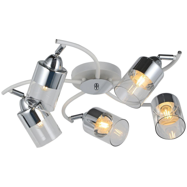 Потолочная люстра Illumico IL8210-5COU-79 WH CR Потолочная люстра Illumico IL8210-5COU-79 WH CR