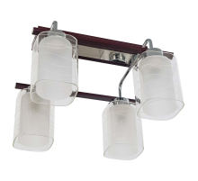 Потолочная люстра ЭкономСвет 050J/4CR+BR WT