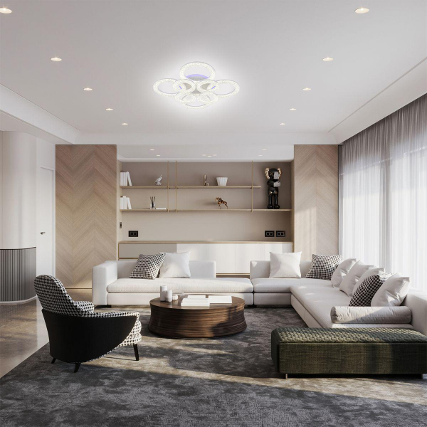 Потолочная светодиодная люстра Escada Alunit 10296/8LED BL Потолочная светодиодная люстра Escada Alunit 10296/8LED BL