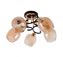 Потолочная люстра ЭкономСвет 12164/5MBK+GD BR