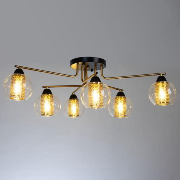 Потолочная люстра Arte Lamp Manchester A7045PL-6BK Потолочная люстра Arte Lamp Manchester A7045PL-6BK