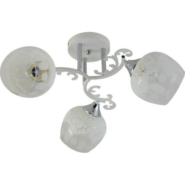 Потолочная люстра Reluce 01308-0.3-03 WH+CR Потолочная люстра Reluce 01308-0.3-03 WH+CR