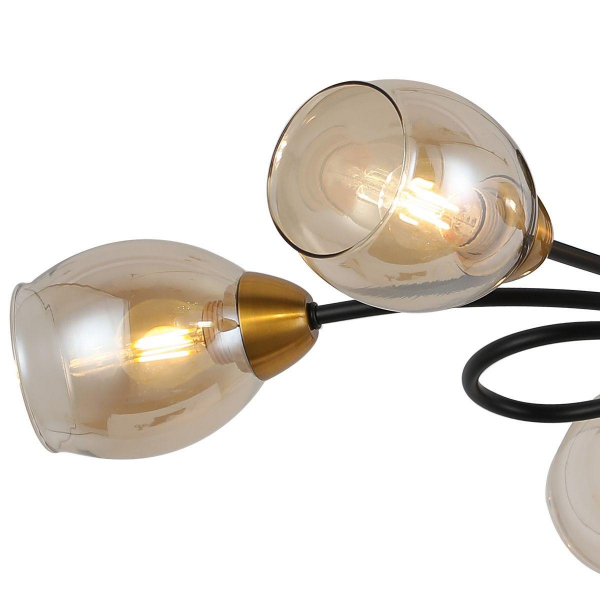 Потолочная люстра Illumico IL8263-6COU-79 BK GD Потолочная люстра Illumico IL8263-6COU-79 BK GD